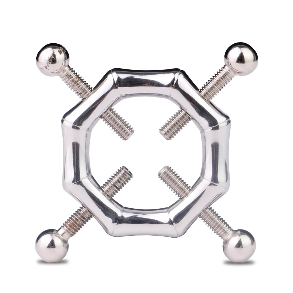 QKKQ Hot BDSM Steel Chain Clips Flirting Teasing Metal Nipple Clamp Erotic Brutal Bondage Restraint  Unisex Metal Dark Chain luvshop24