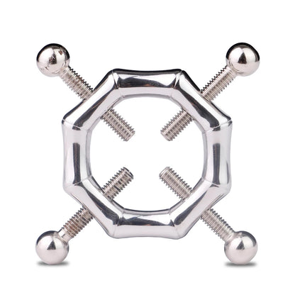 QKKQ Hot BDSM Steel Chain Clips Flirting Teasing Metal Nipple Clamp Erotic Brutal Bondage Restraint  Unisex Metal Dark Chain luvshop24