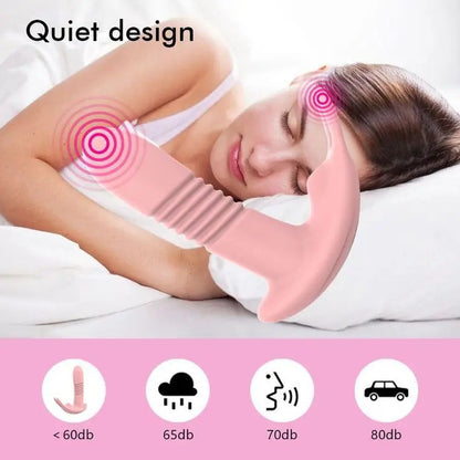 USB-Powered Telescopic Wireless Remote Rabbit Vibrator 10-Band Vibration Convenient for Use Anywhere Under Panties luvshop24