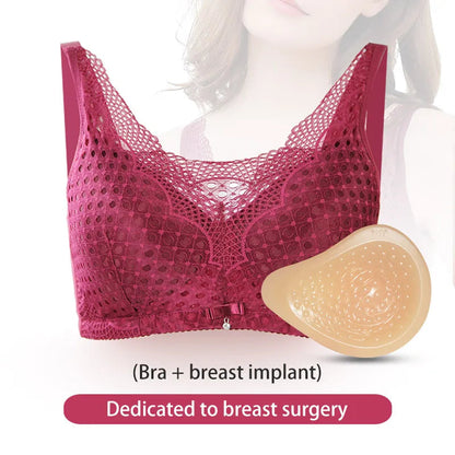 2048 Mastectomy Bras M L XL XXL XXXL One-piece  Underwear Soft And Comfortable Silicone Breast Bra With Cotton Pockets luvshop24