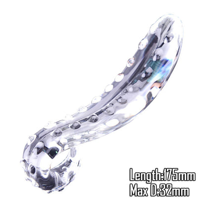 Pyrex Glass Dildo Fake Penis Crystal Anal Beads Butt Plug Prostate Massager G Spot Female Masturbation Toys luvshop24