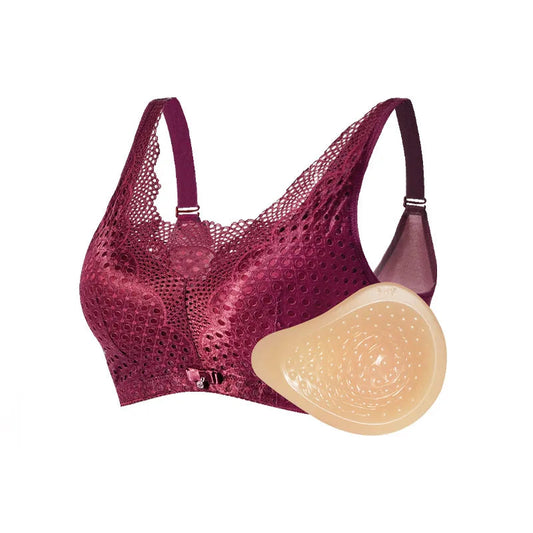 2048 Mastectomy Bras M L XL XXL XXXL One-piece  Underwear Soft And Comfortable Silicone Breast Bra With Cotton Pockets luvshop24