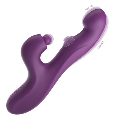 Triple Vibrating Dildo Heating Pulsating Female Vibrator Stimulator Clit G Spot Clitoral Thumping Rabbit Vibrator for Women luvshop24