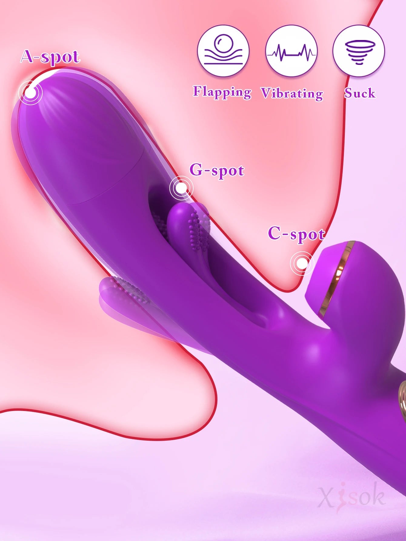 2023 New Arrival Rabbit Vibrator Patting Dildo G Spot Flap Sucking Vibration for Woman Clitoral Stimulation&dildo Vibrator luvshop24