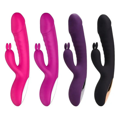 Cheapest Hot Style G Spot Women Pussy Massager Silicone Rabbit Dildo Vaginal Vibrator Toys for Woman luvshop24