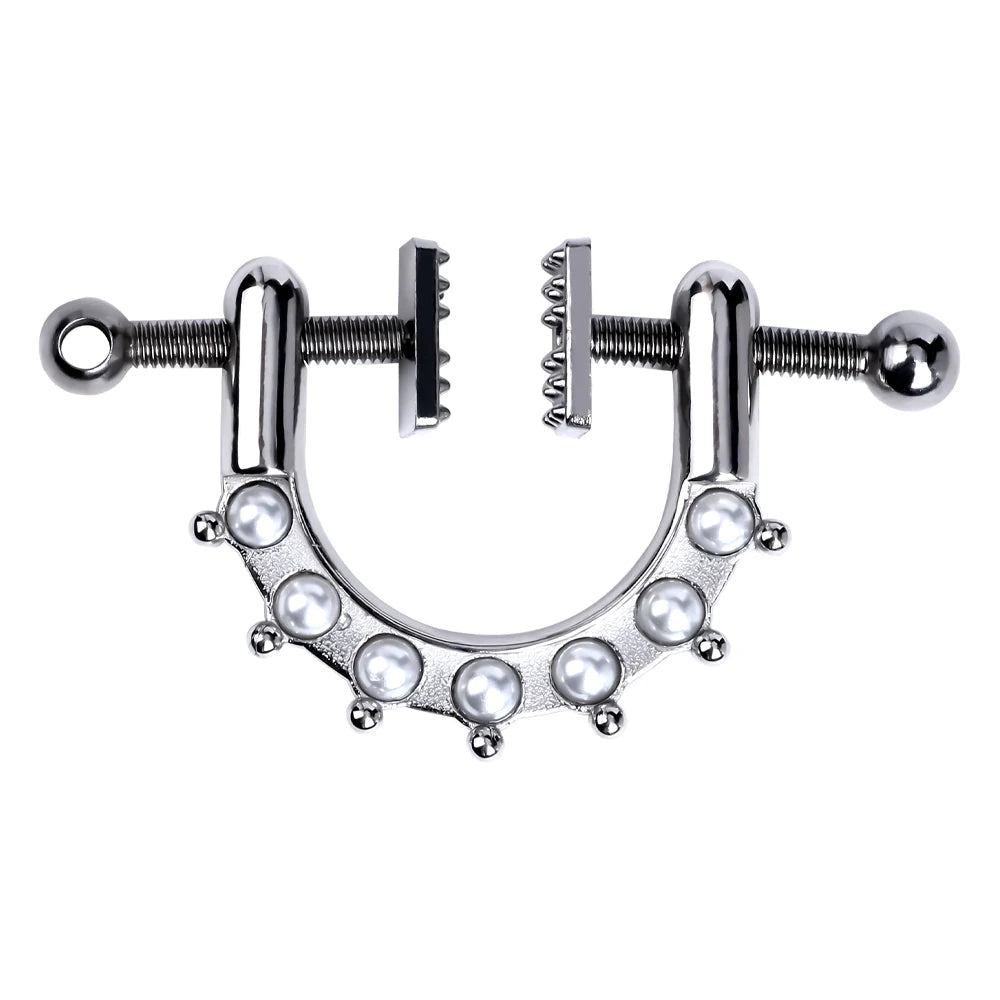 Heaviness Metal Nipple Clamps for Men Couple Erotic Game SM Toys With Chain Breast Clamps luvshop24