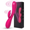 Fully Glued Rabbit Vibrator Dual Motor Rechargeable Silicone Female Massager 10 Speed Vibration for Adult Shower Toys luvshop24