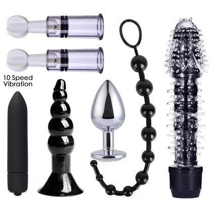 Senior BDSM Products Bondage Kits Genuine Leather Restraint Set Fetish Gear Erotic Role Play 26 Pieces BDSM Adult Cosplay Games luvshop24