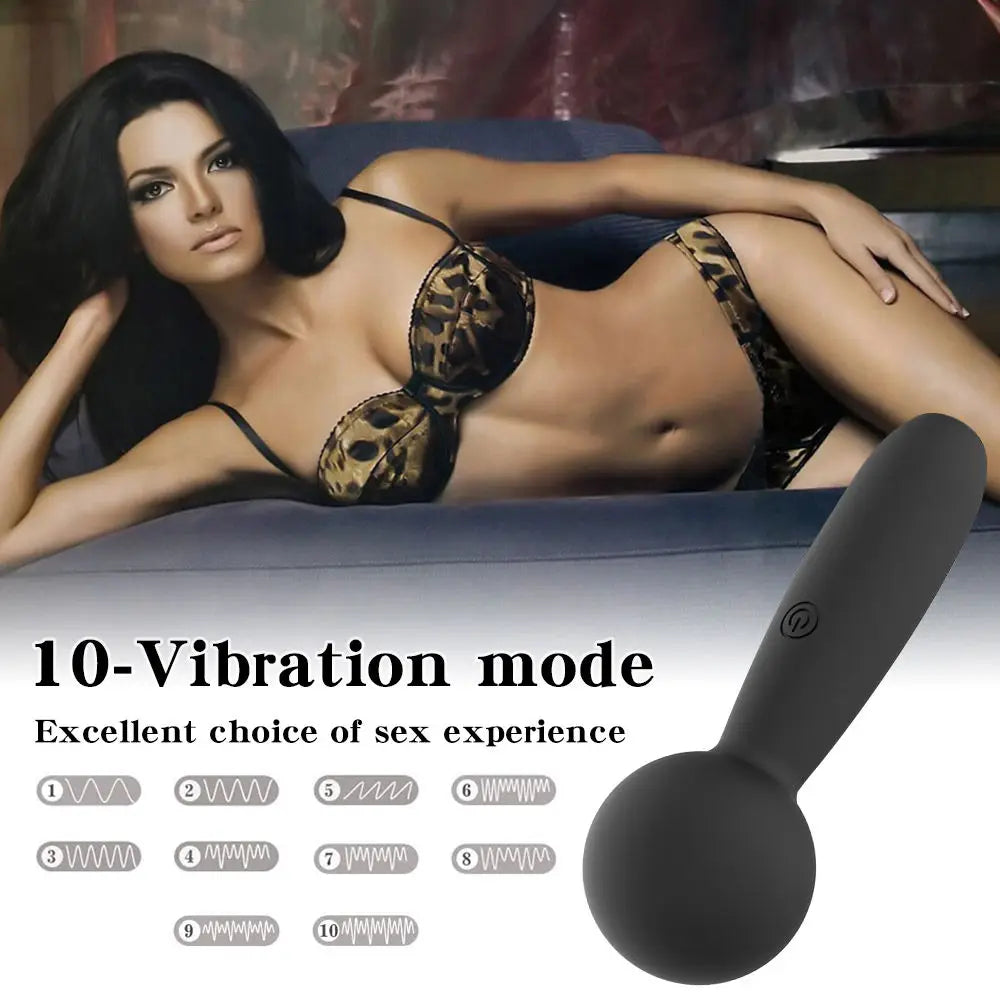 Erotic Mini Vibrator for Women Rechargeable Massager Vibrator Mute Rechargeable Strong Powerful Handheld Mute AV Wand Massager luvshop24