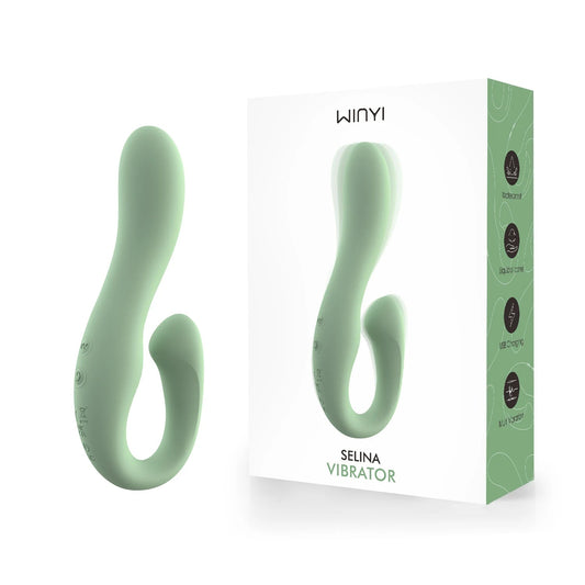 WINYI Hot Selling U-Shaped Dual Vibrator Wholesale Custom Packaging  Double Straplessless Strapon Dildo Vibrator for Lesbian luvshop24
