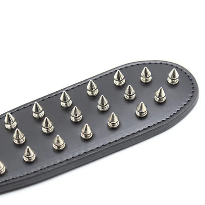 141G Metal Leather Erotic Toys for Foreplay Flirting Punishment Spanking Whip Sexual Abuse Hand Slap Props Rivet BDSM SM luvshop24