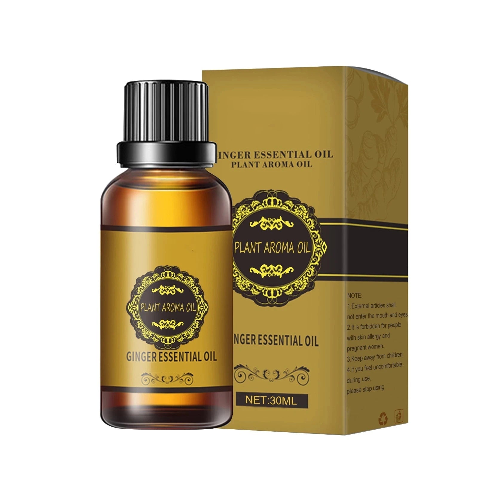 10ML 30ML Ginger Essential Oils Thin Leg Waist  Massage Oil Beauty Health Firm Body OEM luvshop24
