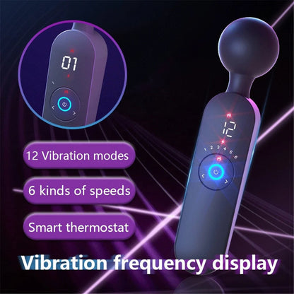 72 Frequency Adults Clitoris Stimulator Couples Sexules Shop Women's Wand Massager Heating Vibrator Wand for Masturbators luvshop24