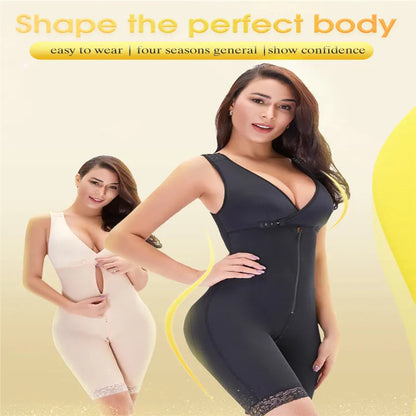 Zip Waist Lace Slimming Shaper Corset Control Shapewear Butt Lifter Strap Body Shaper Underwear Bodysuit Women Plus Size S-6xl luvshop24