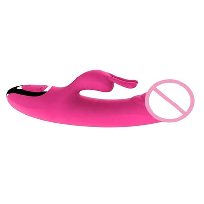 12 Strong Dual Vibration Big Purple G Spot Rabbit Vibrator Rechargeable USB Charger Dildo Vibrator luvshop24