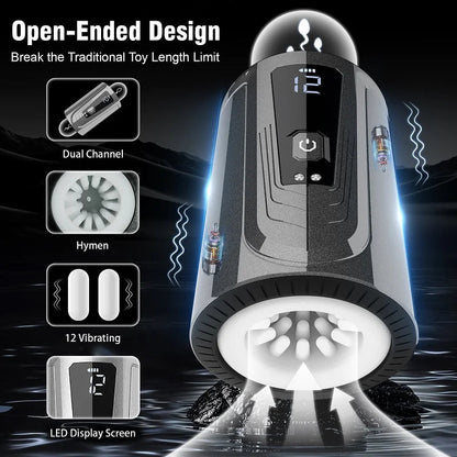 Automatic Male Masturbators Electric Vibrating Male Masturbator Machine for Man Masturbation Cup Erotic Toys luvshop24