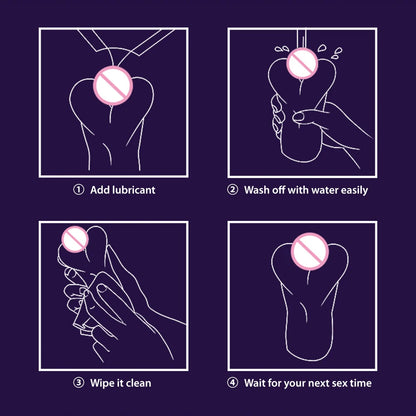 Male Masturbator Cup Soft Pussy Sex Toys Transparent Vagina Adult Endurance Exercise Products Vacuum Pocket Cup Sex Toys for Men luvshop24