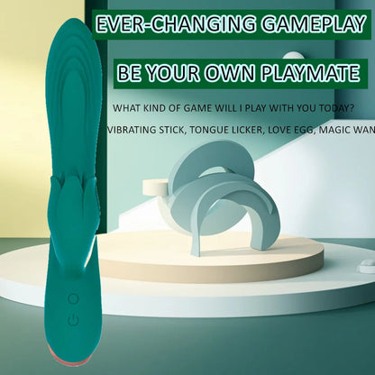 G Spot Rabbit Vibrator for Women Clitoris Nipple Dual Stimulator Vagina Massager 2 in 1 Masturbator Dildo for Adult Sexy Toys luvshop24
