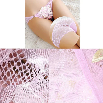 Peony Lace Underwear Intimates Seamless Underwear  Ladies Briefs Thong Female Underpants Sexy Lingerie Women's Low Rise Panties luvshop24