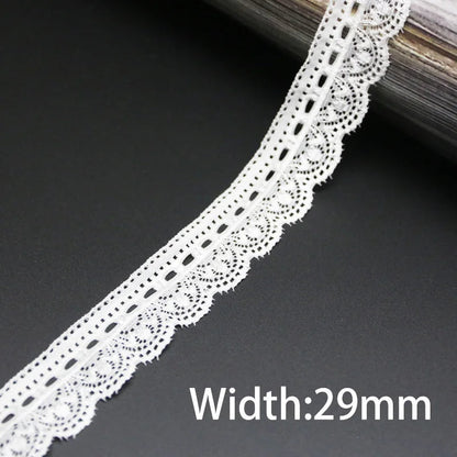 (5 meters/lot) white elastic lace Fabric underwear stretch laces Trim DIY Crafts Sewing luvshop24