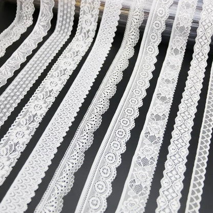 (5 meters/lot) white elastic lace Fabric underwear stretch laces Trim DIY Crafts Sewing luvshop24