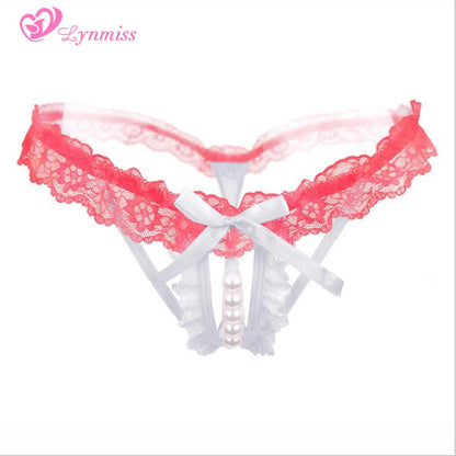Lynmiss Women's Panties Underwear For Sexy Pearl Lingerie Women Lace Panties Erotic Underwear Briefs Sexy Apparel Erotic luvshop24