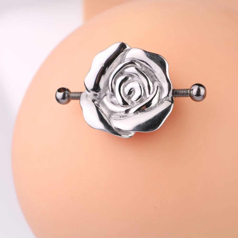 FAAK New Rose Nipple Clamps  Prismatic 1 Leash Chain Erotic Game for Couple Breast Bondage BDSM luvshop24