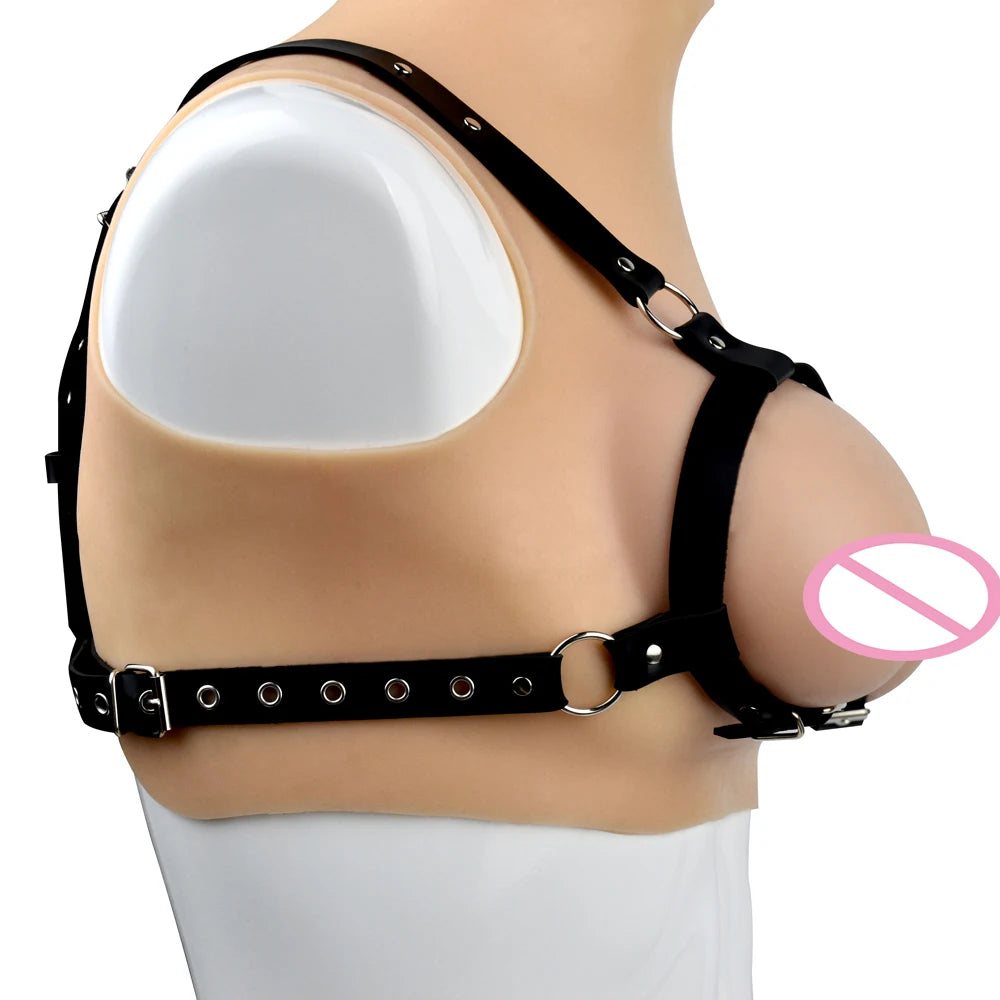 Black Leather Strap Harness Bdsm Slave Fetish Bondage Restraints  Erotic Accessories Sextoys Erotic Belt Wear on Chest for Adult luvshop24