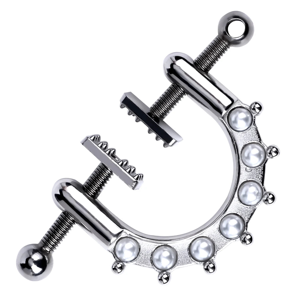 Heaviness Metal Nipple Clamps for Men Couple Erotic Game SM Toys With Chain Breast Clamps luvshop24