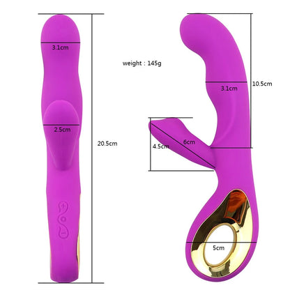 Hot Selling Rechargeable G Spot Rabbit Vibrator Wand Massager for Women luvshop24