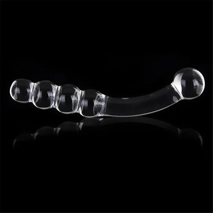 Pyrex Glass Dildo Fake Penis Crystal Anal Beads Butt Plug Prostate Massager G Spot Female Masturbation Toys luvshop24