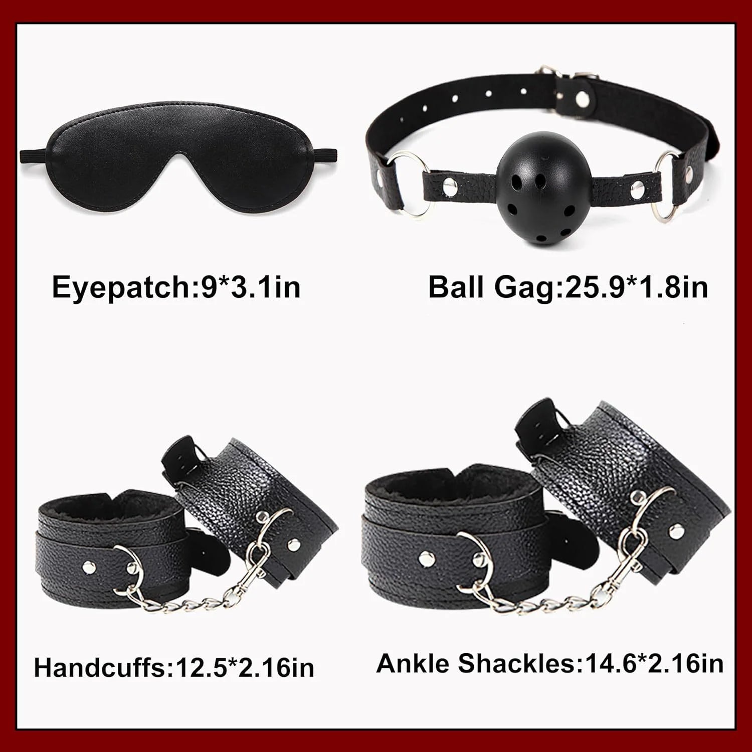 Wholesale 10pcs/ Set Toys Adult Game SM Bondage Gear Restraint, Handcuffs Nipple Clamp Whip Collar Erotic Toy Kit for Couples luvshop24