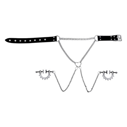 Heaviness Metal Nipple Clamps for Men Couple Erotic Game SM Toys With Chain Breast Clamps luvshop24