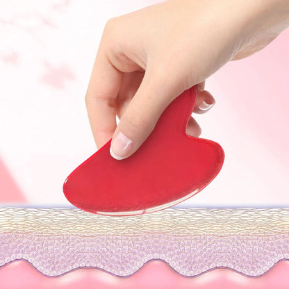 1Pcs Beeswax Guasha Scraping Massage Scraper Face Massager Acupuncture Gua Sha Board Acupoint Face Eye Care SPA Massage Tool luvshop24