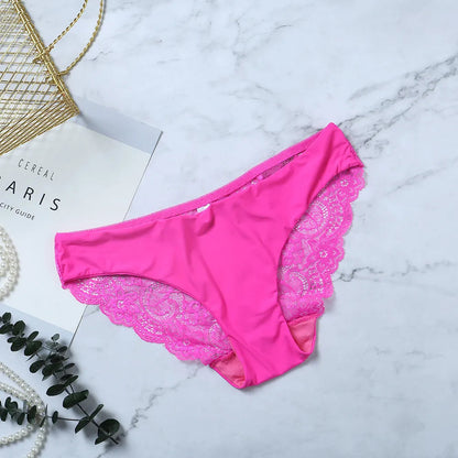 Lace Panties Female Underpants Sexy Panties For Women Briefs  Underwear Comfortable Ladies Pantys Lingerie 13 Solid Color luvshop24