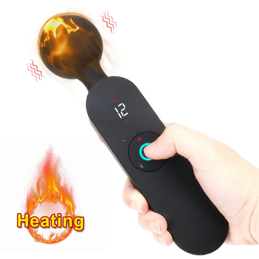 72 Frequency Adults Clitoris Stimulator Couples Sexules Shop Women's Wand Massager Heating Vibrator Wand for Masturbators luvshop24