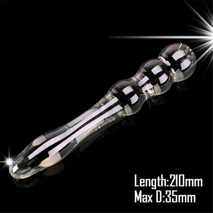 Pyrex Glass Dildo Fake Penis Crystal Anal Beads Butt Plug Prostate Massager G Spot Female Masturbation Toys luvshop24