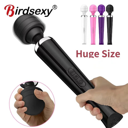 XIAER OEM/ODM Customized Large Magic AV Wand Vibrator Handheld Personal Body Wand Massager Plug luvshop24