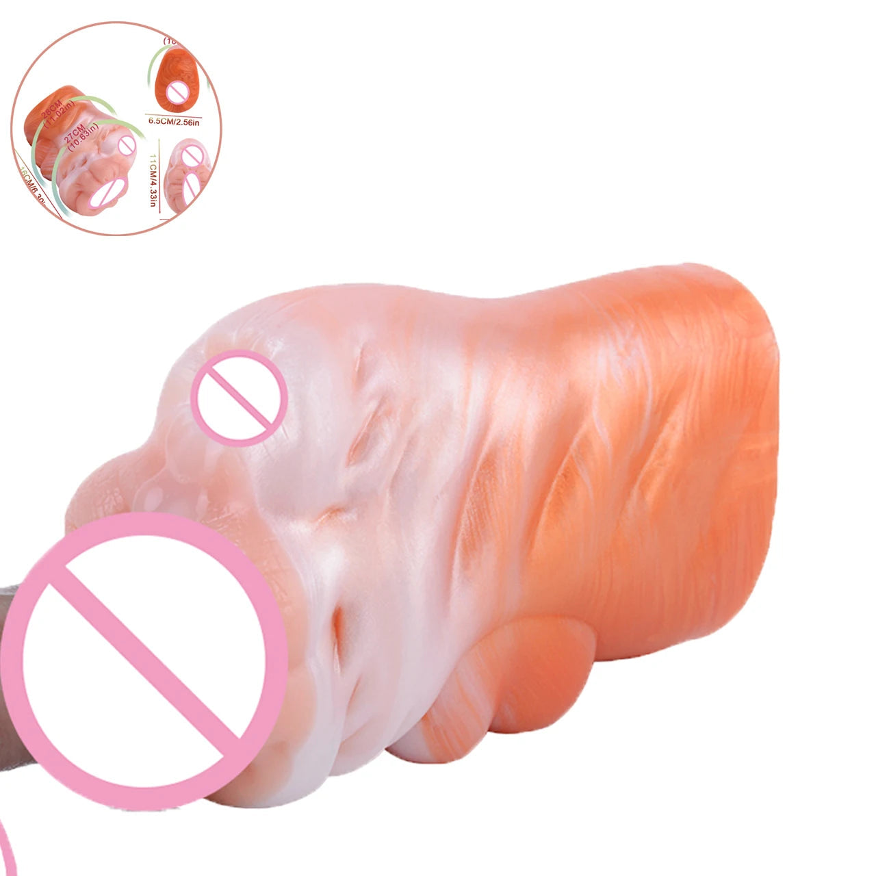 16 cm Length Channel Masturbation Cup for Men Erotic Masturbator Tools luvshop24