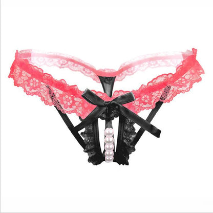 Lynmiss Women's Panties Underwear For Sexy Pearl Lingerie Women Lace Panties Erotic Underwear Briefs Sexy Apparel Erotic luvshop24