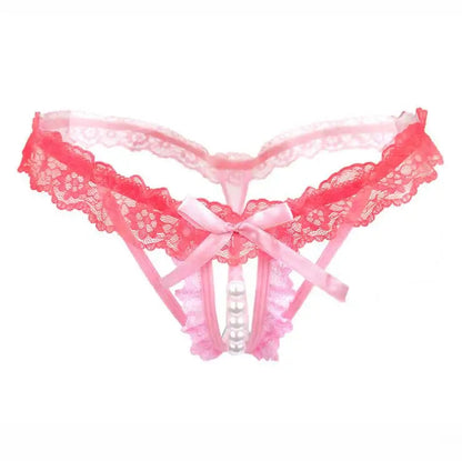 Lynmiss Women's Panties Underwear For Sexy Pearl Lingerie Women Lace Panties Erotic Underwear Briefs Sexy Apparel Erotic luvshop24