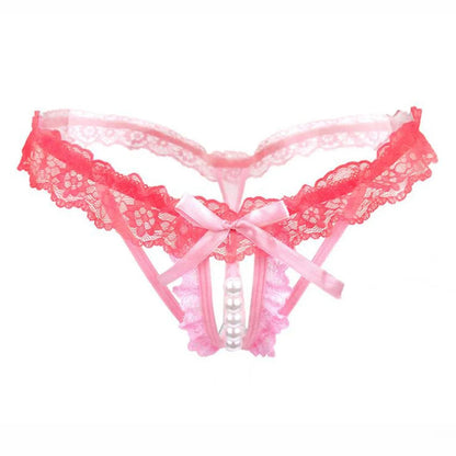 Lynmiss Women's Panties Underwear For Sexy Pearl Lingerie Women Lace Panties Erotic Underwear Briefs Sexy Apparel Erotic luvshop24