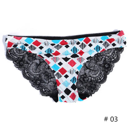 Lace Women's Panties Sexy Female Underwear Seamless Ladies Briefs Low-rise Lingerie Soild Panty Girls Briefs Tangas Slip Femme luvshop24
