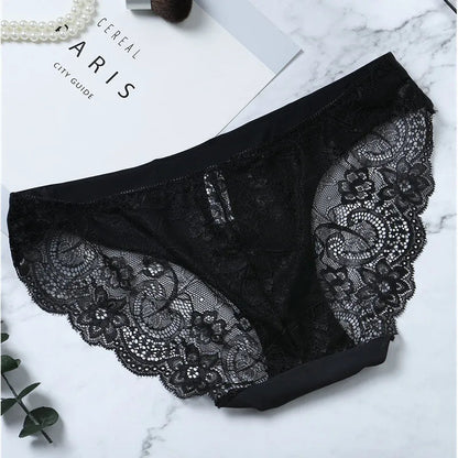 Lace Women's Panties Sexy Female Underwear Seamless Ladies Briefs Low-rise Lingerie Soild Panty Girls Briefs Tangas Slip Femme luvshop24