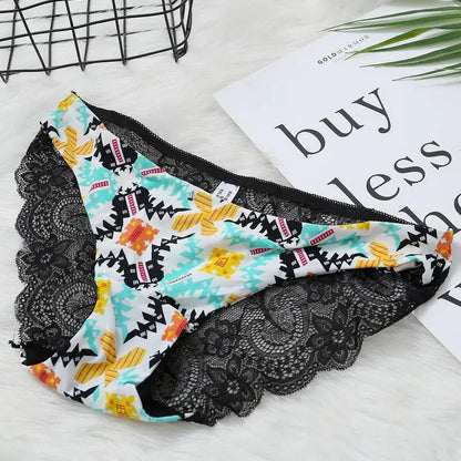 Lace Women's Panties Sexy Female Underwear Seamless Ladies Briefs Low-rise Lingerie Soild Panty Girls Briefs Tangas Slip Femme luvshop24