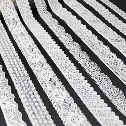 (5 meters/lot) white elastic lace Fabric underwear stretch laces Trim DIY Crafts Sewing luvshop24