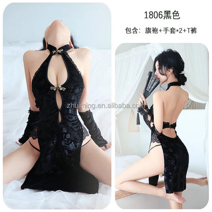 Orient Sexy Erotic Lingerie Women Cheongsam luvshop24