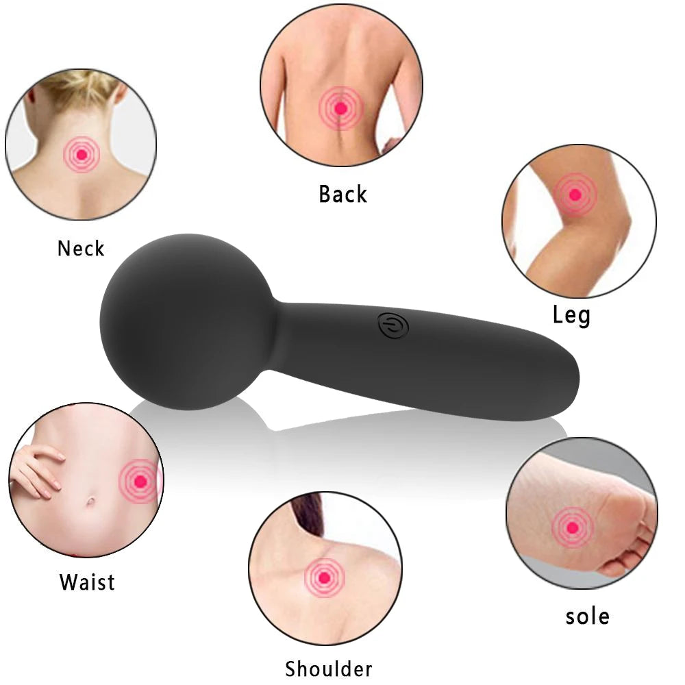 Erotic Mini Vibrator for Women Rechargeable Massager Vibrator Mute Rechargeable Strong Powerful Handheld Mute AV Wand Massager luvshop24