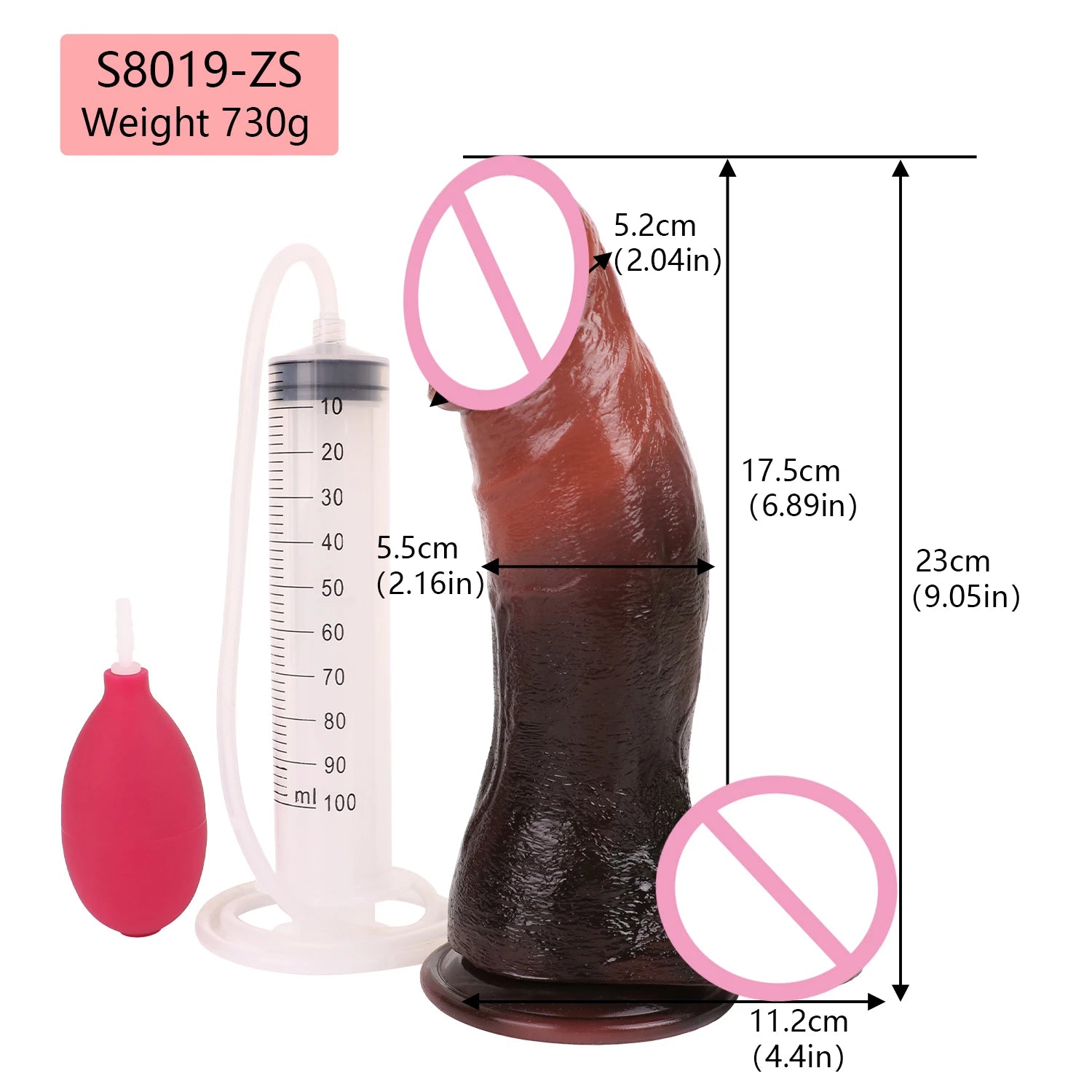 Thick Penis Dildos for Women Men with Squirting Function air Bag and Injector Equipped Erotic Toys luvshop24