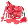 Wholesale 10pcs/ Set Toys Adult Game SM Bondage Gear Restraint, Handcuffs Nipple Clamp Whip Collar Erotic Toy Kit for Couples luvshop24